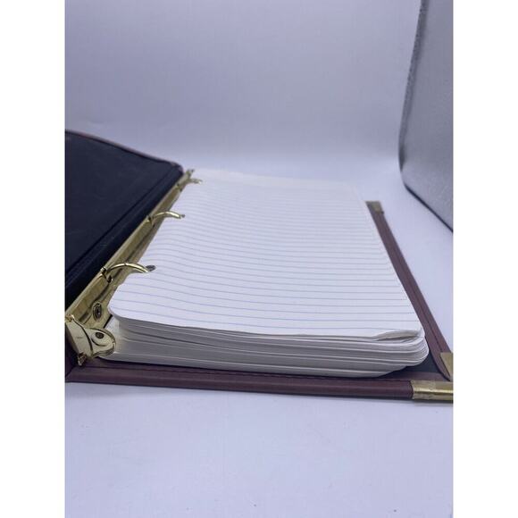 Vintage Cambridge Organizer 3 Ring Binder Vegan Leather Pink Organizer Journal - Picture 10 of 12